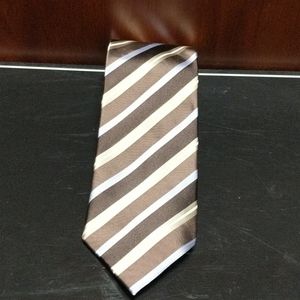 Ermenegildo Zegna Silk Tie Brown / Cream / Blue